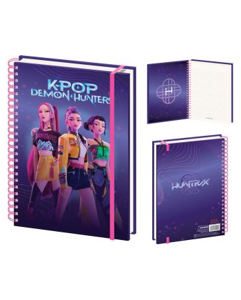 K-POP DEMON HUNTERS - Huntrix - Carnet de notes A4 - vue principale