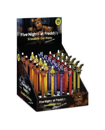 Stylo à gel effaçable Five Nights at Freddy's avec topper de tête sur présentoir