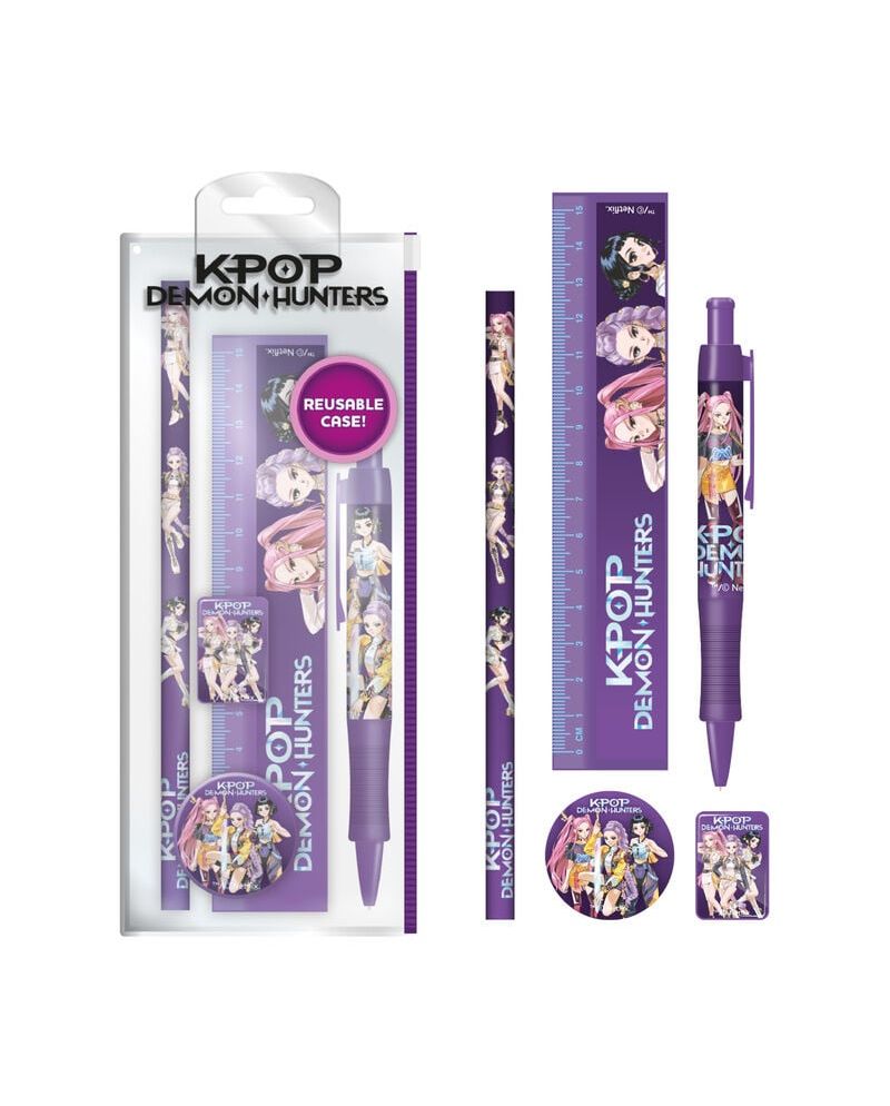 Set de papeterie K-Pop Demon Hunters 5 pièces Pyramid