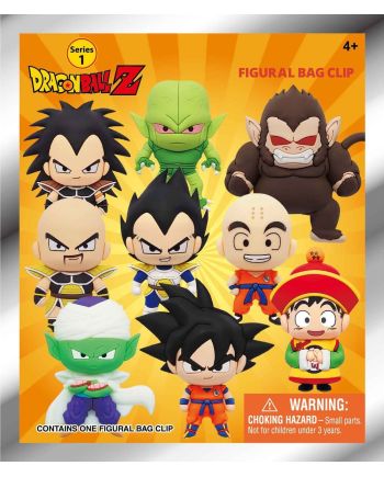 DRAGON BALL Z - Series 1 - 3D Foam Bag Clip (Display 24 Pcs) - vue de face