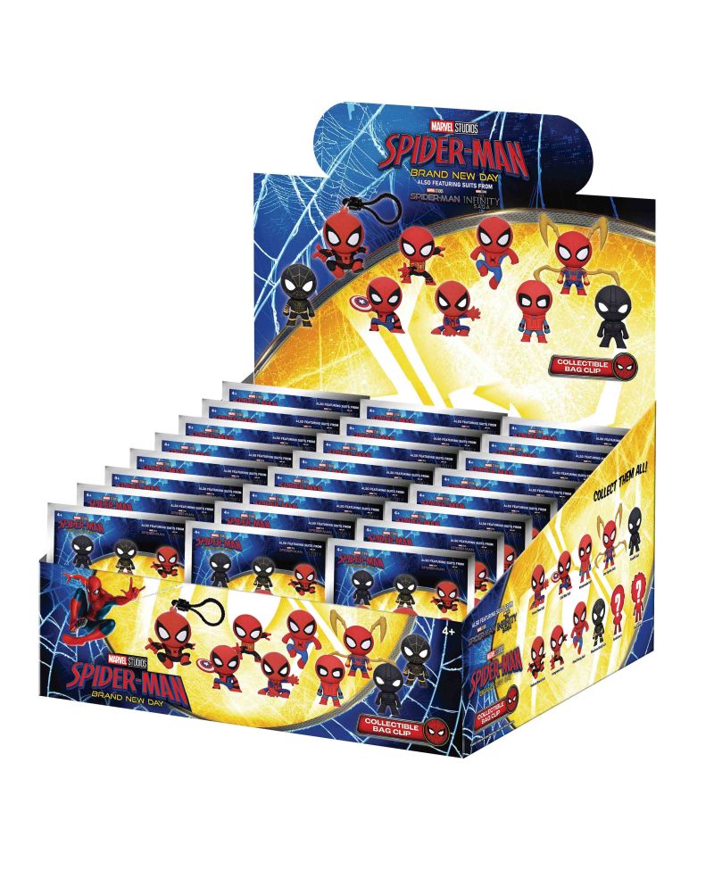 SPIDER MAN BRAND NEW DAY - Series1 - 3D Foam Bag Clip (Display 24 Pcs) - vue principale