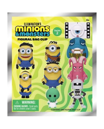 MINIONS - Series 1 - 3D Foam Bag Clip (Display 24 Pcs) - vue de profil
