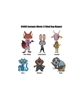 ZOOTOPIE 2 - Series 1 - 3D Foam Magnets in blind bags (Display 12 Pcs) - vue de face