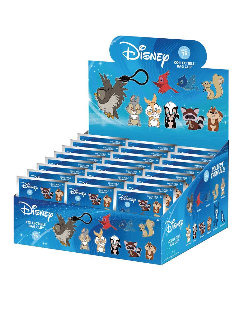 DISNEY - Personnages de la Forêt - 3D Foam Bag Clip (Display 24 Pcs) - vue principale