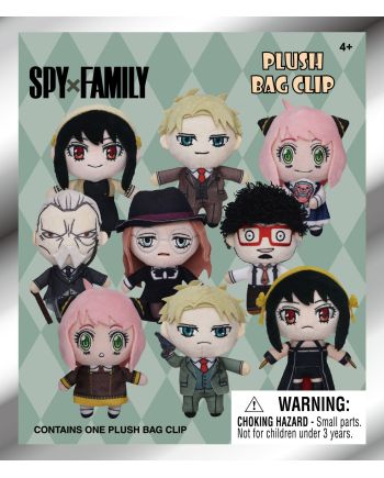 SPY X FAMILY - Plush Bag Clip (Display 24 Pcs) - vue de profil