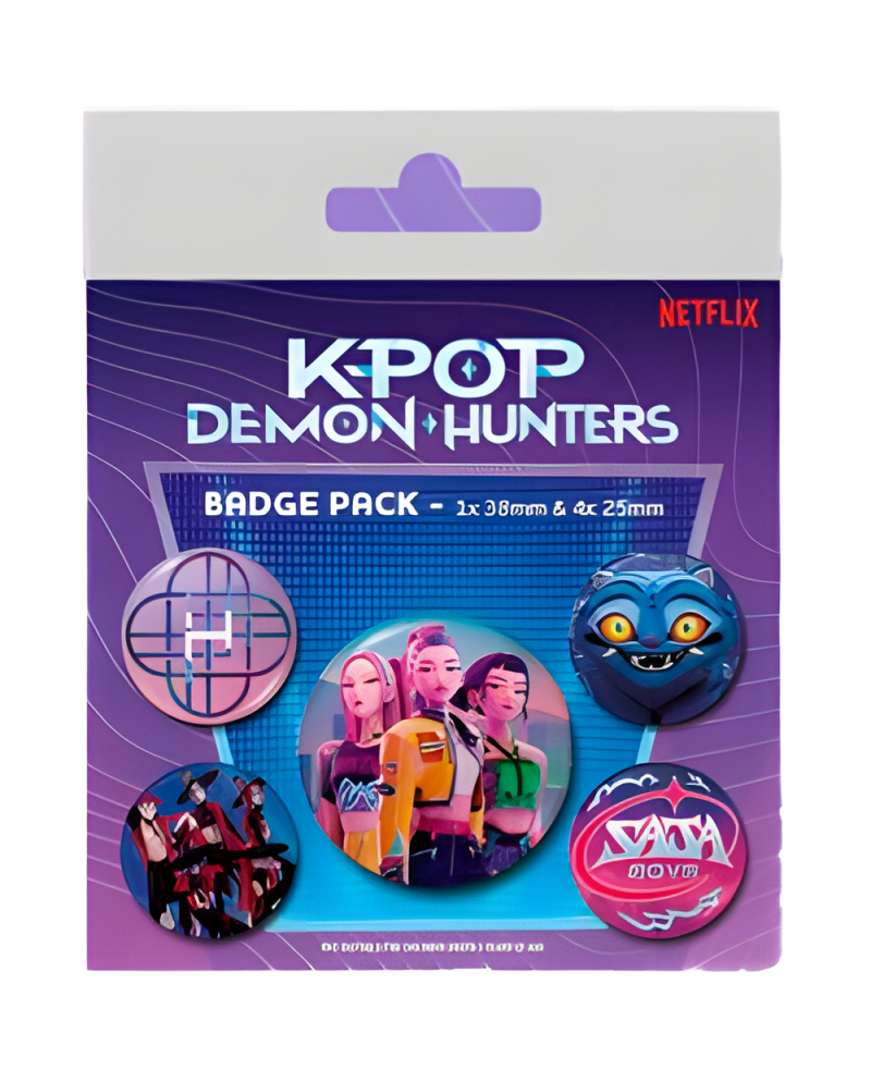 K-POP DEMON HUNTERS - Pack 5 Badges - vue principale