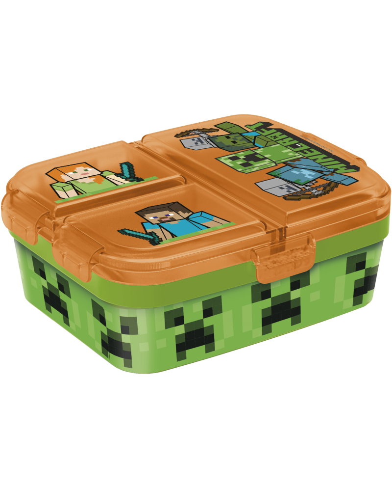 MINECRAFT - Creeper - Boîtes à Tartines multi-compartiment - vue principale