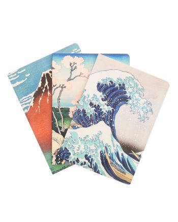 HOKUSAI - La Grande Vague - Pack de 3 Notebooks - Format A5 - vue principale