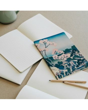 HOKUSAI - La Grande Vague - Pack de 3 Notebooks - Format A5 - vue de dos