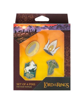LE SEIGNEUR DES ANNEAUX - Set de 4 Pin's - vue de dos
