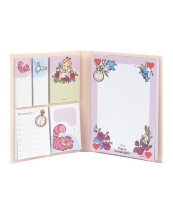 ALICE AUX PAYS DES MERVEILLES - Set de Bloc-Notes Autocollant - vue principale