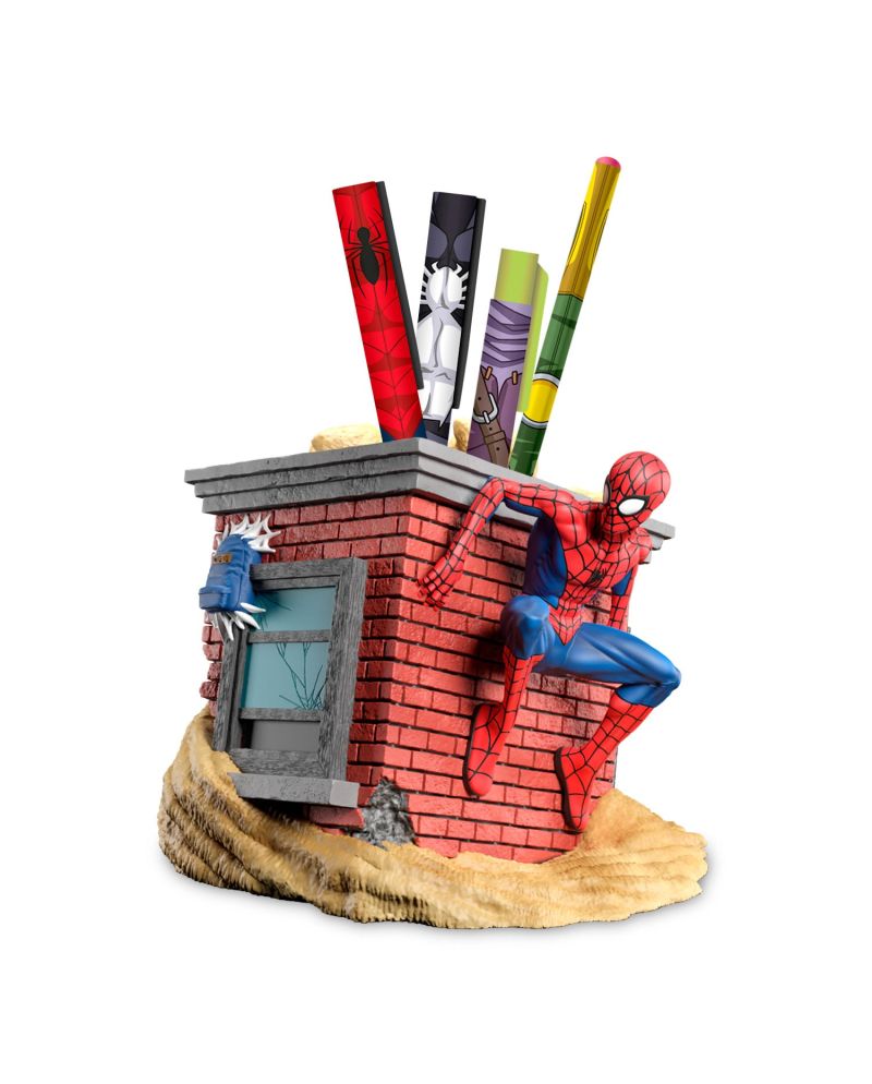 SPIDER-MAN - Cheminée - Set de Papeterie avec Pot 3D - vue principale