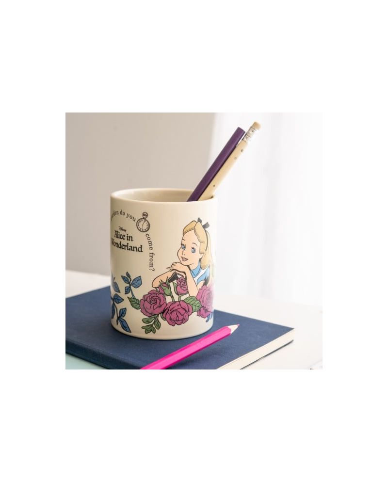 ALICE AUX PAYS DES MERVEILLES - Pot à Crayons en Céramique - vue principale