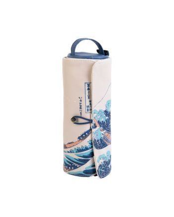 Trousse enroulable Hokusai La Grande Vague vue de face