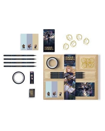 LEAGUE OF LEGENDS - Coffret de Fourniture Scolaire Premium - vue de face