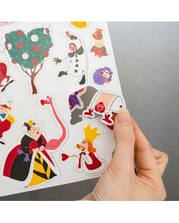 ALICE AUX PAYS DES MERVEILLES - Chat du Cheshire - Set de Magnets - vue de dos