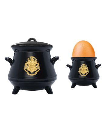 Coquetier Harry Potter en forme de chaudron avec couvercle 9 cm