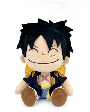 Peluche Luffy Rosa Dress assise 22 cm One Piece