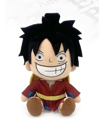 Peluche Luffy Wano en position assise 22cm - One Piece