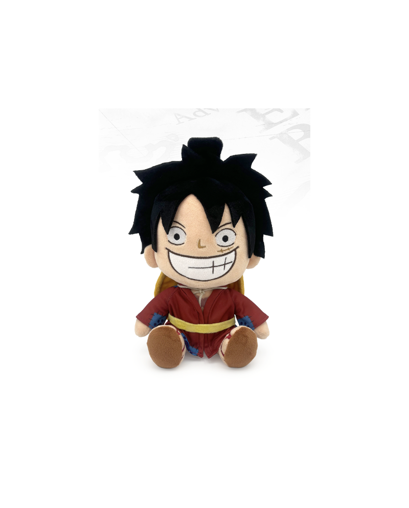 Peluche Luffy Wano en position assise 22cm - One Piece