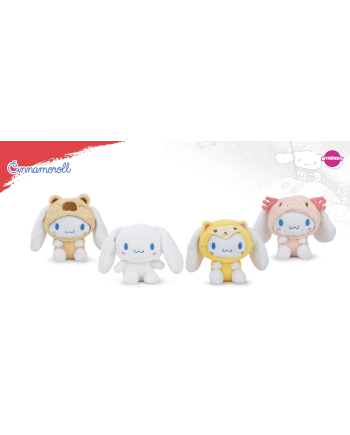 Assortiment de peluches Cinnamoroll 22cm - 4 modèles différents