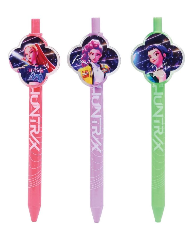 Set de 3 stylos K-Pop Demon Hunters à l'effigie de la licence