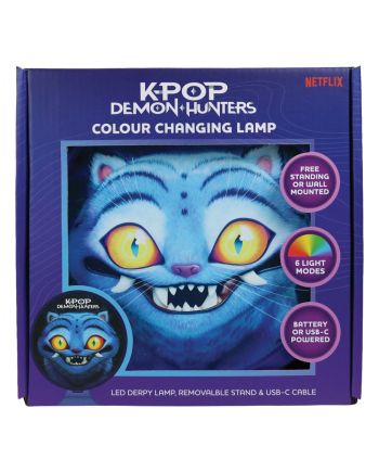 Lampe Derpy K-Pop Demon Hunters allumée avec effet lumineux