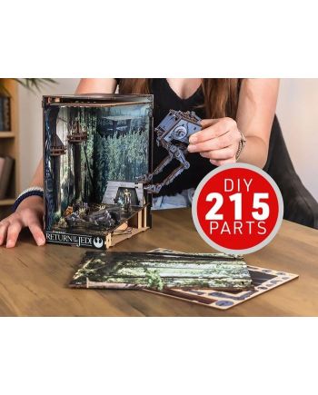 STAR WARS - BOOK NOOK KIT - Bataille d'Endor - xxpc + Eclairage LED - vue de face