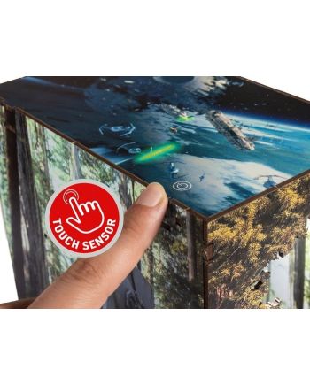 STAR WARS - BOOK NOOK KIT - Bataille d'Endor - xxpc + Eclairage LED - vue de profil