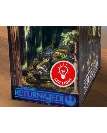 STAR WARS - BOOK NOOK KIT - Bataille d'Endor - xxpc + Eclairage LED - vue de dos