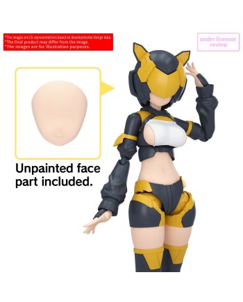 30MS - Option Parts Set 28 (Action Wear a) (Color A) - Model Kit - vue de profil