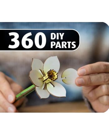 FLEURS EN BOIS - Festival des fleurs - 360pc - vue de profil