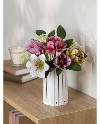 FLEURS EN BOIS - Jardin Fleuri - 181pc - vue de face