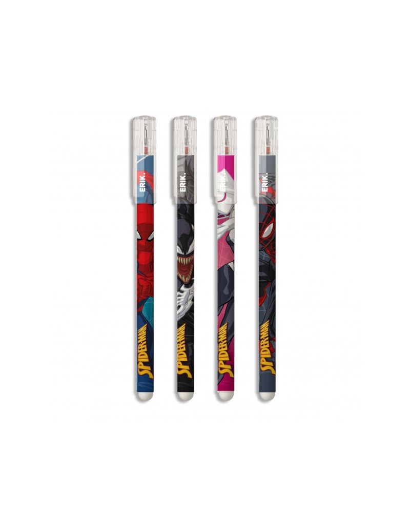 Lot de 4 stylos effaçables Spider-Man Marvel