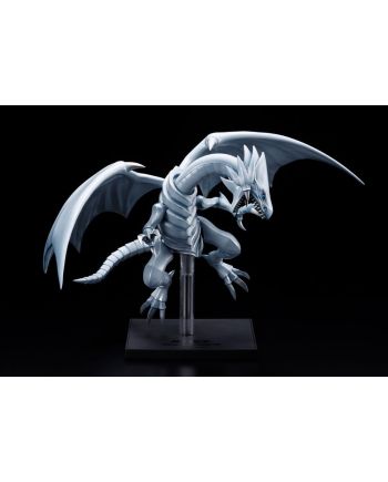 Statuette Dragon Blanc aux Yeux Bleus vue de dos