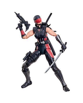 Figurine G.I. Joe Snake Eyes Dawn Moreno Classified Series 197 - vue de dos