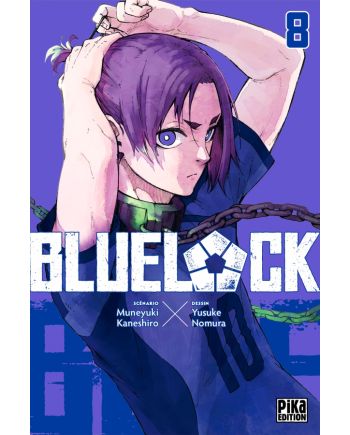Blue Lock Tome 8 - couverture manga Pika, licence Blue Lock