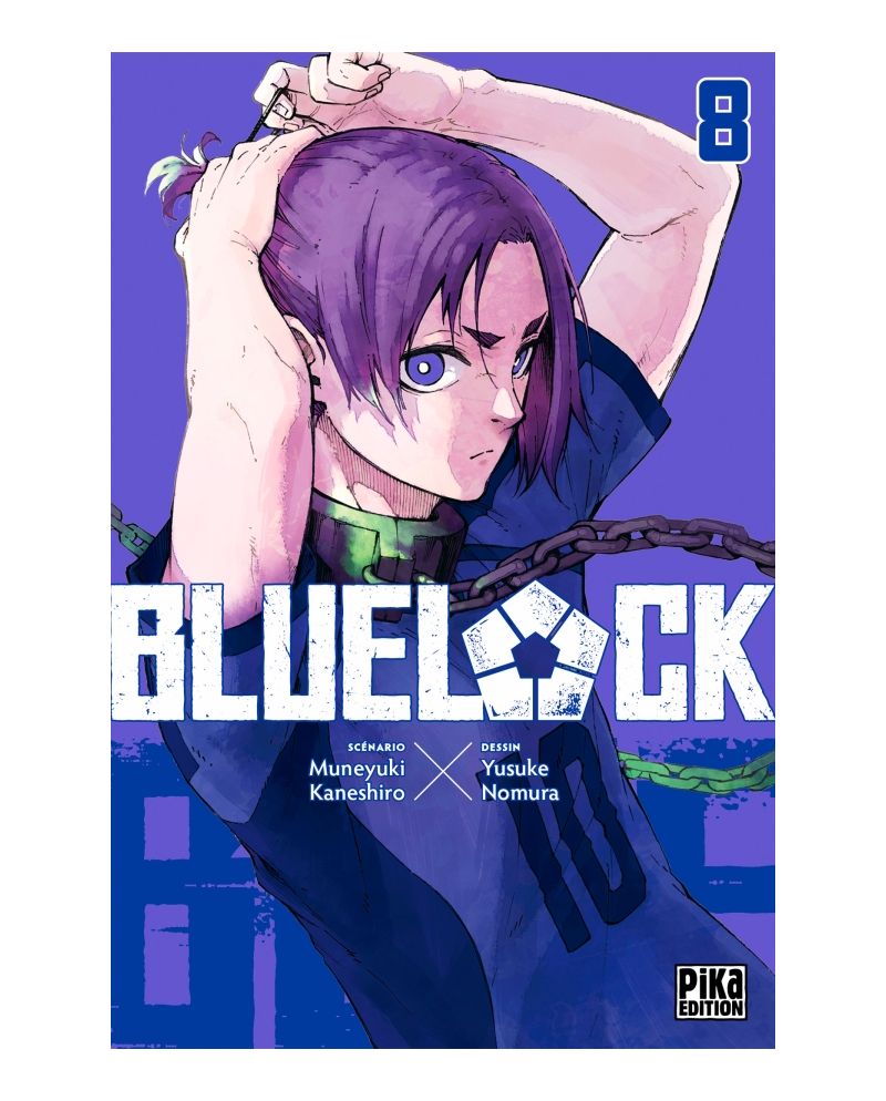 Blue Lock Tome 8 - couverture manga Pika, licence Blue Lock