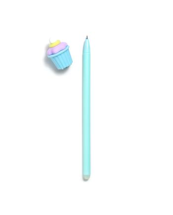 Détail du design Cupcake sur stylo à gel effaçable