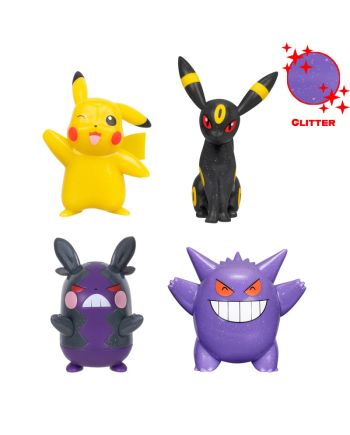 Set de 6 figurines Pokemon Glitter 30ème Anniversaire 7.5cm