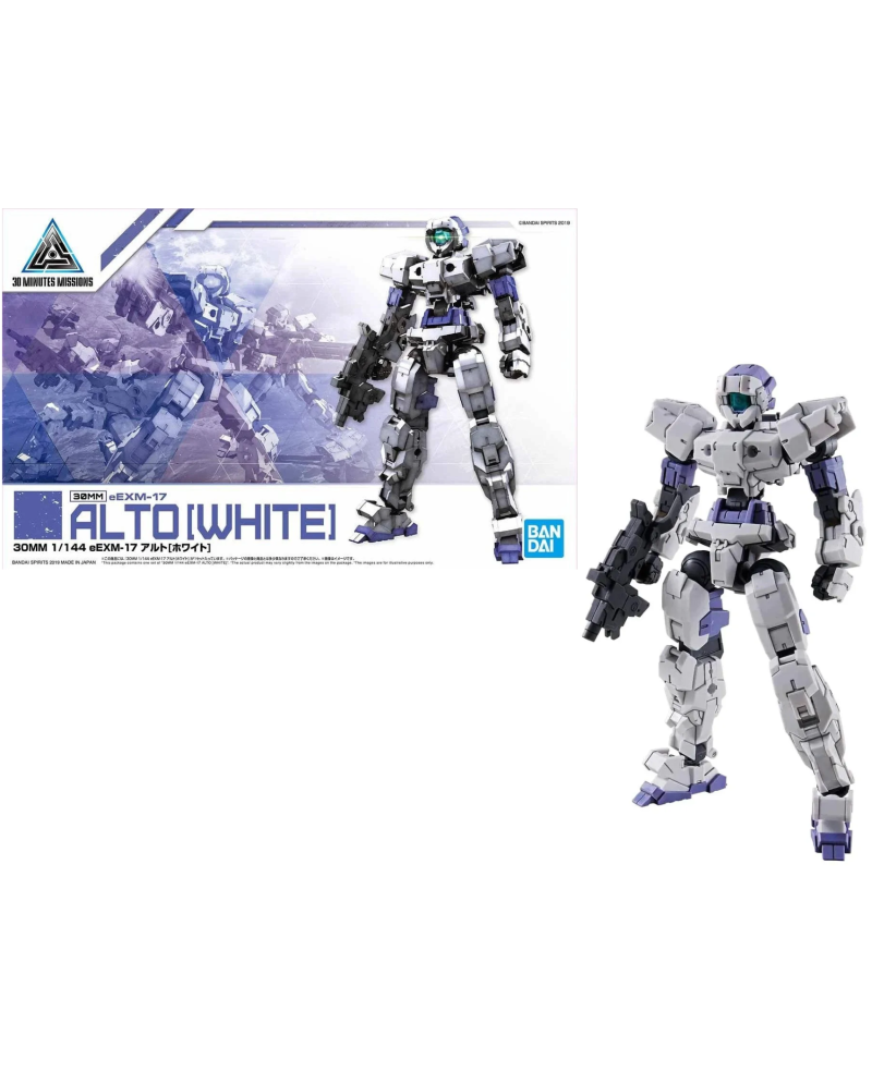 GUNDAM - 30MM 1/144 eEXM-17 Alto White - Model Kit - vue principale