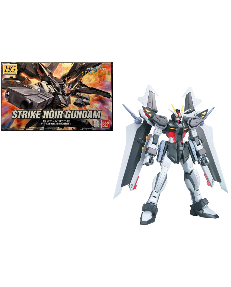 GUNDAM HG Strike Noir Gundam 1/144 Model Kit Bandai - vue face