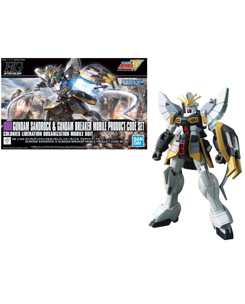 Model Kit HG 1/144 Gundam Sandrock & Breaker MPCS de face