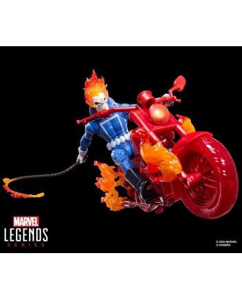 MARVEL - Ghost Rider with Motorcycle - Figurine Legend Series 15cm - vue de profil