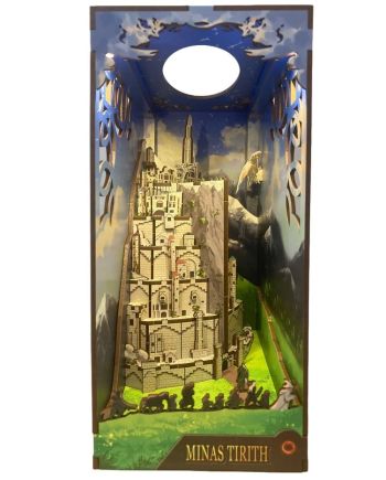 LORD OF THE RING - BOOK NOOK KIT -Minas Tirith - 134pc + Eclairage LED - vue de face