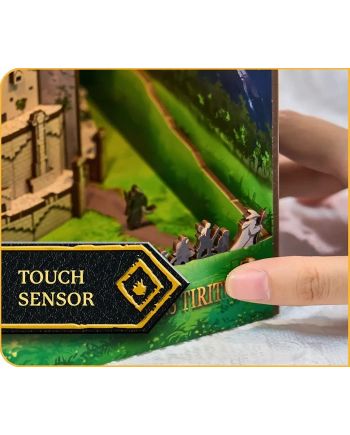LORD OF THE RING - BOOK NOOK KIT -Minas Tirith - 134pc + Eclairage LED - vue de detail