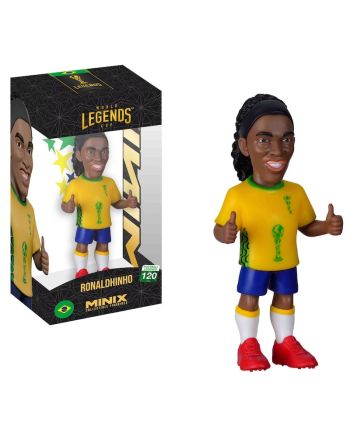 Figurine Minix Ronaldinho Brésil 12cm Coupe du Monde des Légendes