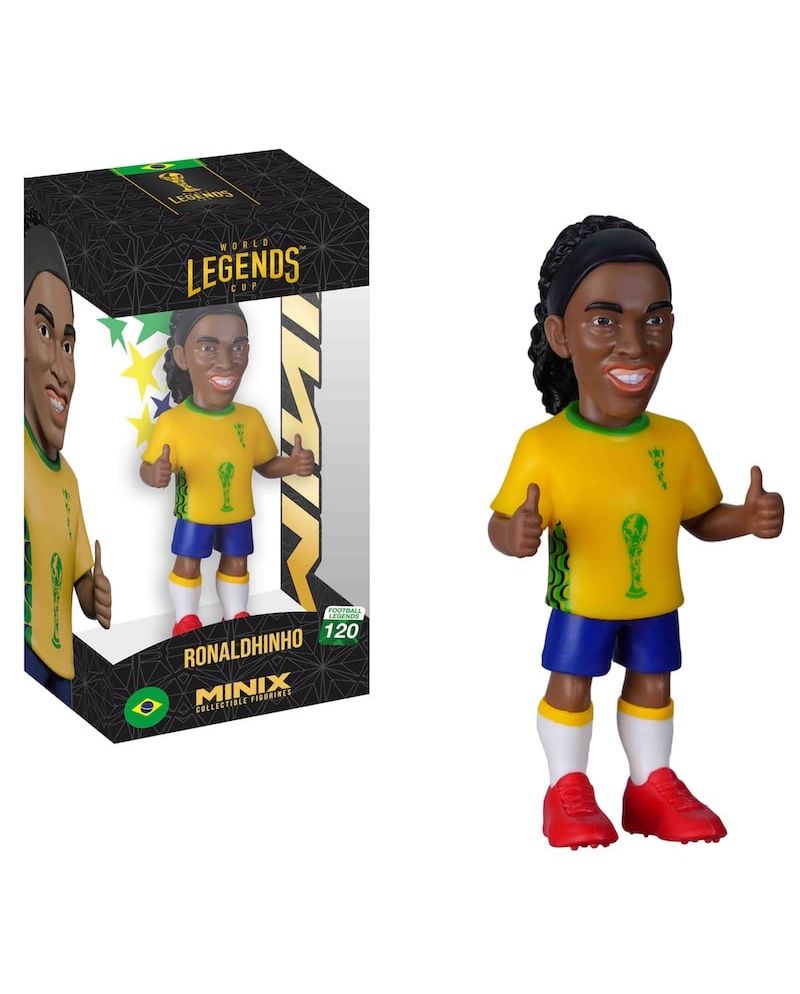 Figurine Minix Ronaldinho Brésil 12cm Coupe du Monde des Légendes