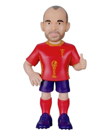 Figurine Minix Iniesta Espagne Coupe du Monde des Légendes 12cm détail