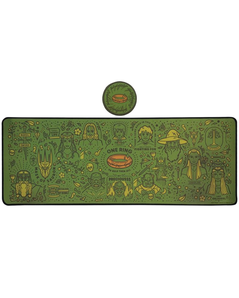 LE SEIGNEUR DES ANNEAUX - Tapis de Bureau XL + 1 Sous-Verre - vue principale